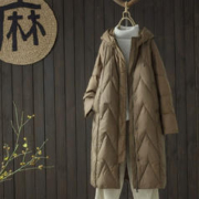 子牧棉麻 女士长款棉服 Z23DA006901