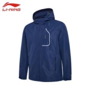 LI-NING 李宁 风衣外套男女情侣款秋季新款连帽防风宽松户外男士上衣运动服