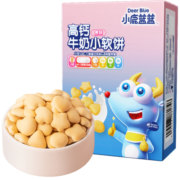 小鹿蓝蓝 高钙牛奶小软饼 宝宝零食儿童零食 纯真奶香小饼干 原味60g