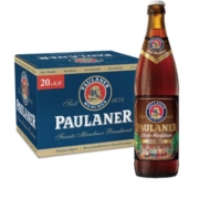 保拉纳（PAULANER）浓色小麦（黑）啤酒 500ml*20瓶装 德国原装进口