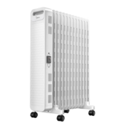 美的（Midea）取暖器家用暖风机电暖器电暖气片13片大面积电热油汀烤火炉暖手宝节能轻音加湿烘衣双重过热保护 【镂空散热】大白经典款 HYX22N
