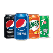 Pepsi百事可乐7喜美年达碳酸饮料多口味330ml*18多口味
