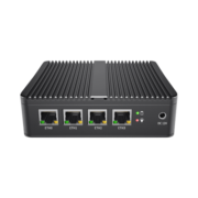 倍控J4125软路由N5105四核2.5G千兆网卡2500M爱快Win10网心云Linux工控机 G30黑J4125四网2.5G 准系统（无内存硬盘）