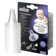 京东plus：braun 博朗 耳温枪专用耳套40个/盒 IRT6030/6520/6525专用体温计耳套 *拍6件