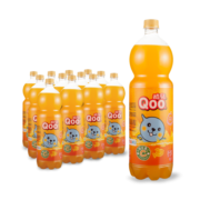 可口可乐（Coca-Cola）美汁源 Minute Maid 酷儿 Qoo 橙味 果汁饮料 1.5L*12瓶 整箱装