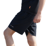 日高（NIKKO）户外运动速干裤男五分裤 夏季运动裤薄款篮球裤宽松 【口袋拉链款】黑色20 M