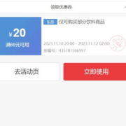 即享好券：京东自营 好价双11 食品饮料