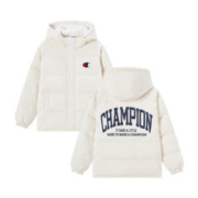 Champion 冬季保暖小Clogo连帽羽绒服