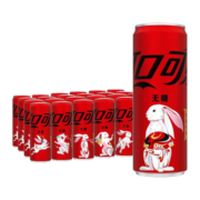 可口可乐（Coca-Cola）兔年罐 零度可乐无糖零卡汽水碳酸饮料 兔年特供  零度无糖330ml*24罐