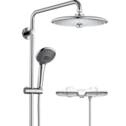 高仪（GROHE）进口恒温淋浴花洒套装 260MM智能顶喷 高配版冷触套装2735720C