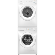 美的（Midea）10公斤家用大容量洗烘套装 滚筒洗衣机全自动+10kg热泵烘干机 除菌除螨以旧换新 MG100V11F+MH100V11F