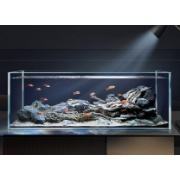 Bessn 金晶超白 家用水草造景溪流缸小型乌龟缸 6mm厚 400*230*250mm