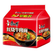 康师傅 需换购 康师傅方便面 经典红烧牛肉面85g*5袋 泡面袋装速食 五连包