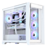 Tt（Thermaltake）钢影 透 白色 机箱水冷电脑主机（支持360水冷/EATX主板/Type-c/海景房/高兼容/4090显卡）