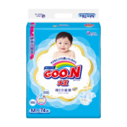 大王（GOO.N）维E纸尿裤轻薄透气尿不湿婴儿吸水尿布透气尿片隔尿垫 尺码可选 纸尿裤 M74片(6-11kg)