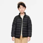 BOSIDENG 波司登 男童女童温暖舒适绒布领口儿童轻暖立领羽绒服