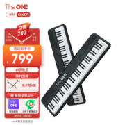 壹枱（The ONE）智能电子琴61键 成人儿童蓝牙便携初学入门乐器 小花琴COLOR 黑色