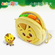 auby 澳贝 幼儿园宝宝包包可爱毛绒零钱包单肩斜挎包萌鸡小队朵朵麦奇
