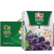 plus会员：汇源 果汁100%葡萄汁200ml*12盒 +凑单品