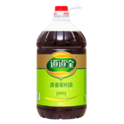 再降价，PLUS会员，概率卷：道道全食用油 清香菜籽油4L*4瓶
