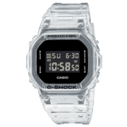 卡西欧（CASIO）G-SHOCK系列冰韧透明防水双显多功能潮流运动男表情人节礼物推荐 DW-5600SKE-7