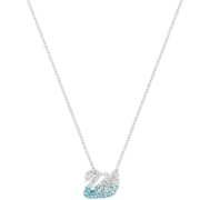 SWAROVSKI施华洛世奇 小号渐变蓝天鹅项链时尚饰品 生日礼物送女友 5512094