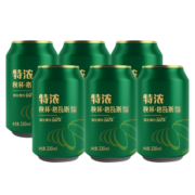 秋林特浓格瓦斯 哈尔滨特产 工厂直发 俄罗斯风味汽水 面包发酵饮料 特浓330ml*6罐