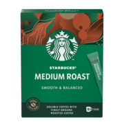 星巴克（Starbucks）黑咖啡 速溶咖啡 0糖低脂 10条23g 中度烘焙 法国原装进口