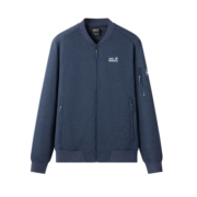 Jack Wolfskin狼爪软壳衣男秋冬防风休闲软壳服夹克外套5719011 宝蓝花灰 XS
