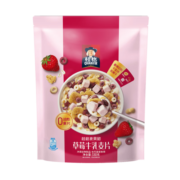 桂格（QUAKER）草莓牛乳麦片330g 麦果脆系列 烘焙麦片 配酸奶更美味