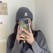 烟凡 帽子冬天女颜值圆脸韩版学生洋气百搭防寒保暖显脸小针织毛线帽