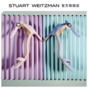 STUART WEITZMAN SW NUNAKEDSTRAIGHT SQUARE 夏季方头细跟一字带凉鞋