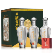 泸州老窖股份出品 桃园结义浓香老窖金色友情 52度500ml*3瓶 礼盒装