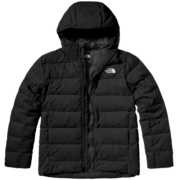 北面（The North Face）羽绒服800蓬男秋冬户外保暖防风鹅绒连帽外套 JK3/黑色 M/170