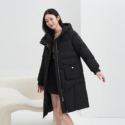 BOSIDENG 波司登 中长款连帽保暖经典抗寒保暖时尚品质羽绒服女