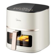 再降价：Midea 美的 MF-KZC5089 免翻面空气炸锅 5L 可视款