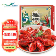 大湖 油爆 麻辣小龙虾600g(浄虾500g) 荷田新虾4-6钱 18-25只 整