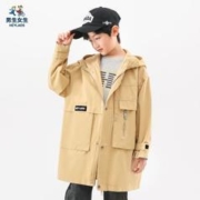HEYLADS 男生女生 童装男童秋冬装外套新款儿童洋气风衣中大童时髦冬季上衣