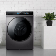 Haier 海尔 10kg洗衣机全自动滚筒直驱变频洗烘一体玉墨银智能投放微蒸空气洗摇篮柔洗EG100HBDC189SU1