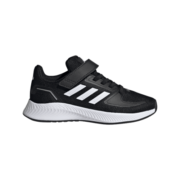 adidas阿迪达斯官方轻运动RUNFALCON 2.0男女儿童魔术贴运动鞋 黑/白 34(210mm)