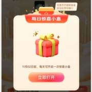 20点：京东双11 超级盲盒开奖 先做任务攒盲盒