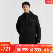 哥伦比亚 冲锋衣男户外防水防风热能保暖抓绒内胆三合一外套WE1273 012 S 170/92A