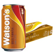 屈臣氏（Watsons）苏打汽水 干姜风味 0脂气泡饮料 调酒推荐 330ml*24罐 整箱装