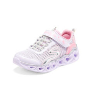 SKECHERS 斯凯奇 女中大童|女童鞋魔术贴闪灯休闲鞋甜美女童鞋运动鞋