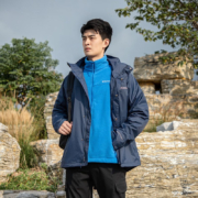 Columbia 哥伦比亚 户外23秋冬新品男装防水保暖抓绒内胆三合一冲锋衣
