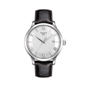 天梭(TISSOT)瑞士手表 俊雅系列时尚石英男士手表 银盘皮带 T063.610.16.038.00