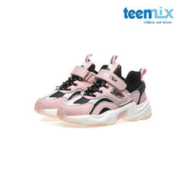 TEENMIX 天美意 童鞋加绒保暖运动鞋2023冬皮面防水耐磨跑步鞋