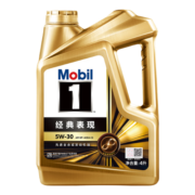 美孚（Mobil）美孚1号 金美孚 先进全合成汽机油 5W-30 SP 4L 新升级 汽车保养