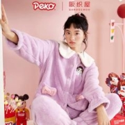95%棉 婴儿绒鱼骨弧边长袖