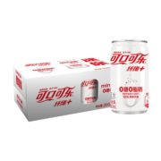 可口可乐（Coca-Cola）Coca-Cola可乐纤维无糖0脂肪0热量碳酸饮料汽水整箱装 200mlx12罐